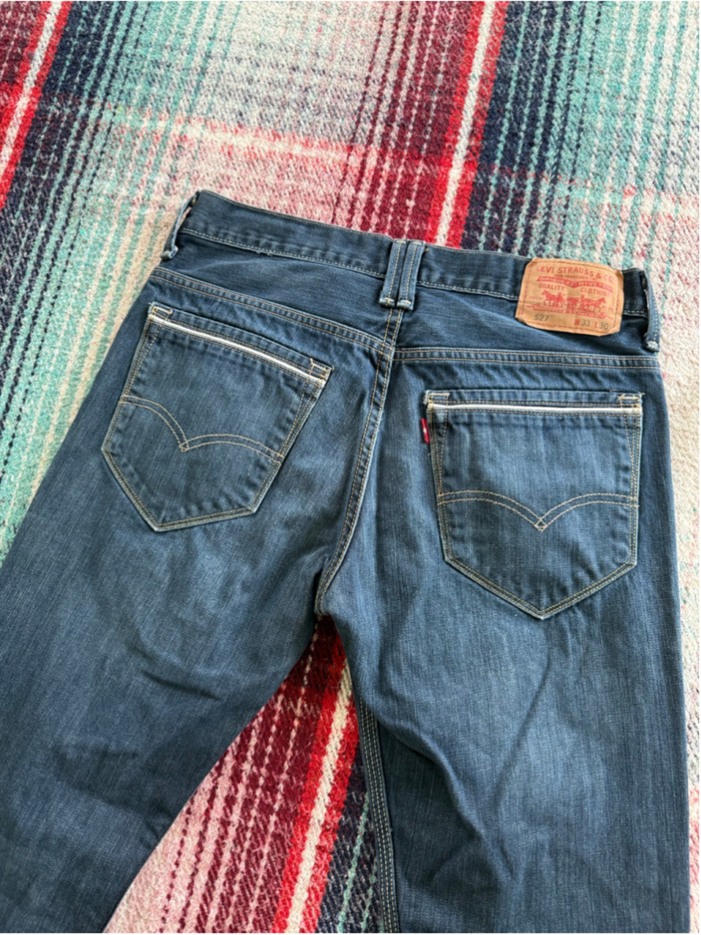 Vintage Levi’s 527 Low Bootcut Dark Wash Jeans 33x30(32x28)